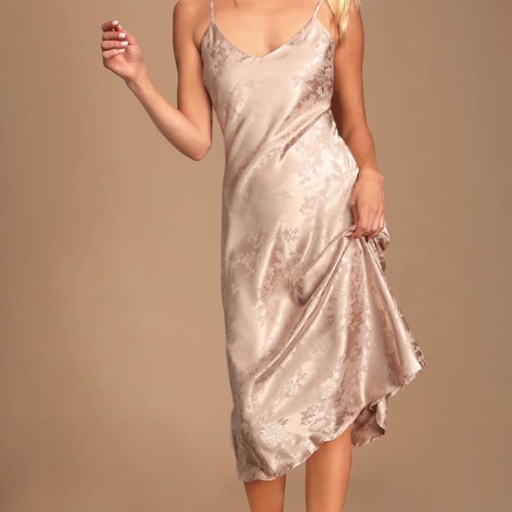 Satin slip dress